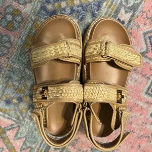 Chunky Raffia Sandals
